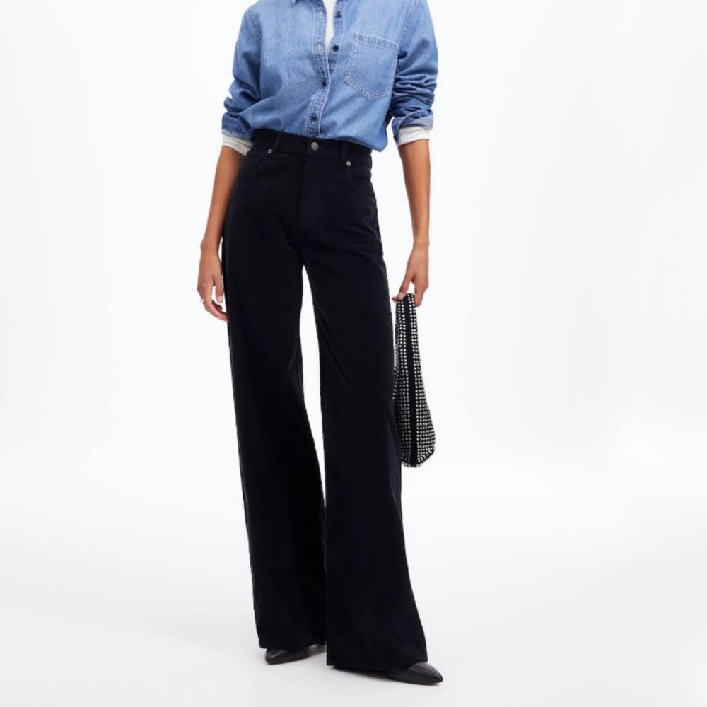 Madewell Superwide-Leg Pants in Corduroy Size 27 NWT